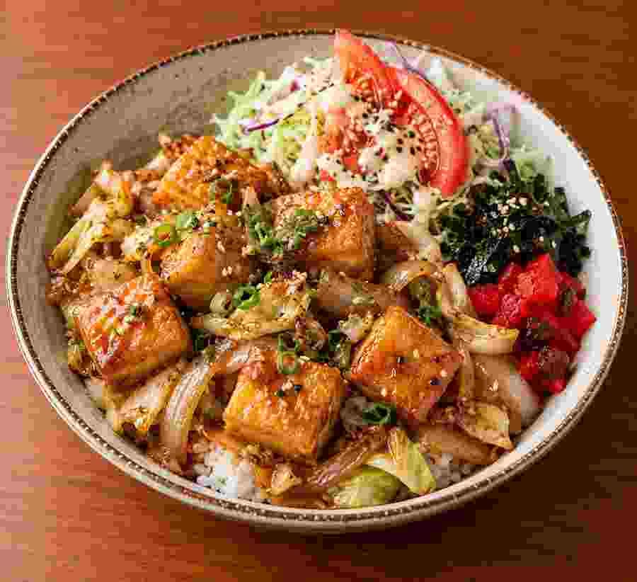 TELIYAKI (SPICY) SLAON/  TOFU