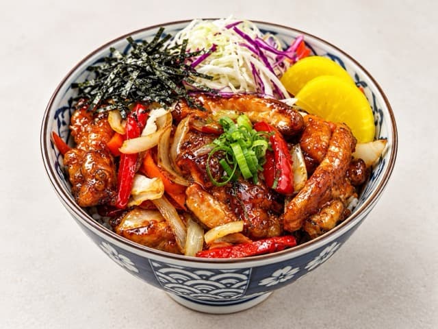 TERIYAKI ( SPICY ) CHICKEN DONBURI