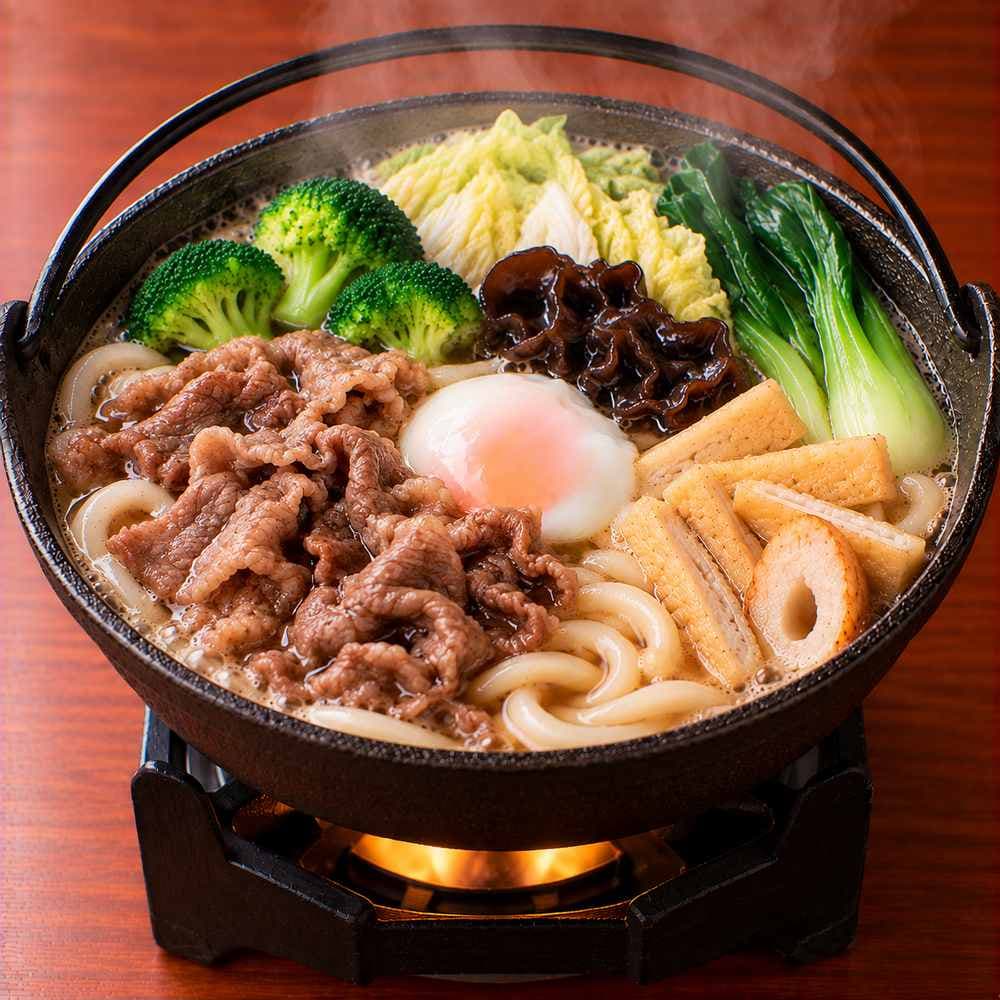 SEAFOOD NABEYAKI UDON / BEEF NABEYAKI UDON