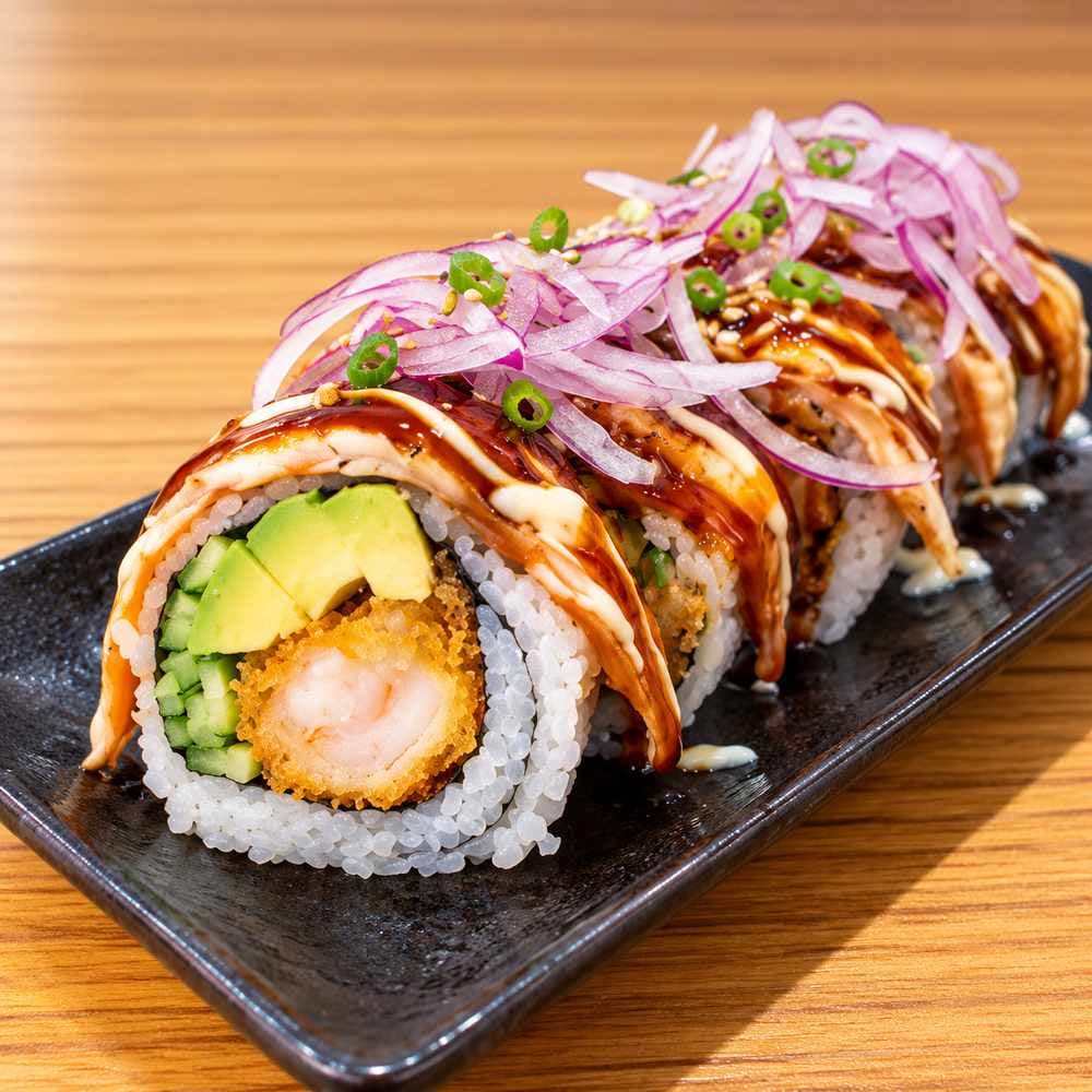 SALON AND JUMBO PRAWN ROLL