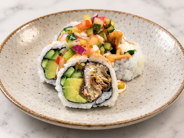 SOFT SHELL CRAB VOLCANO ROLL