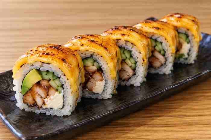 TERI CHICKEN AND DOUBLE CHEESE ROLL
