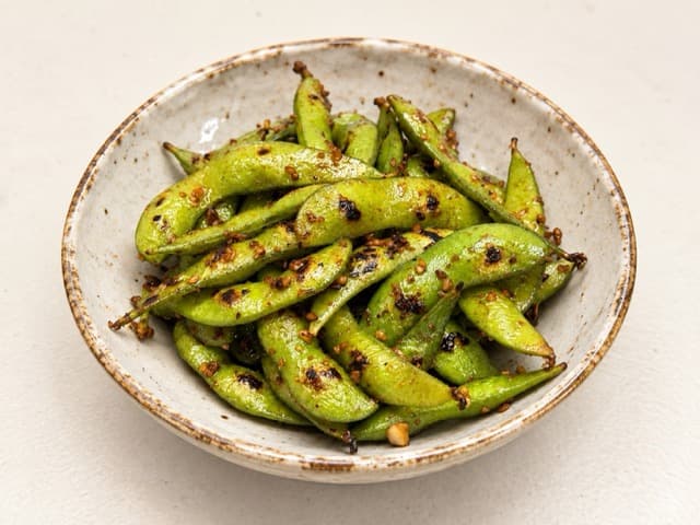 Edamame/ Spicy Edamame/ Garlic truffle edamame/ Kyosho butter edamame