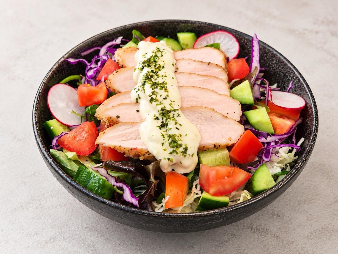 SOUS VIDE CHICKEN CHASHU SALAD